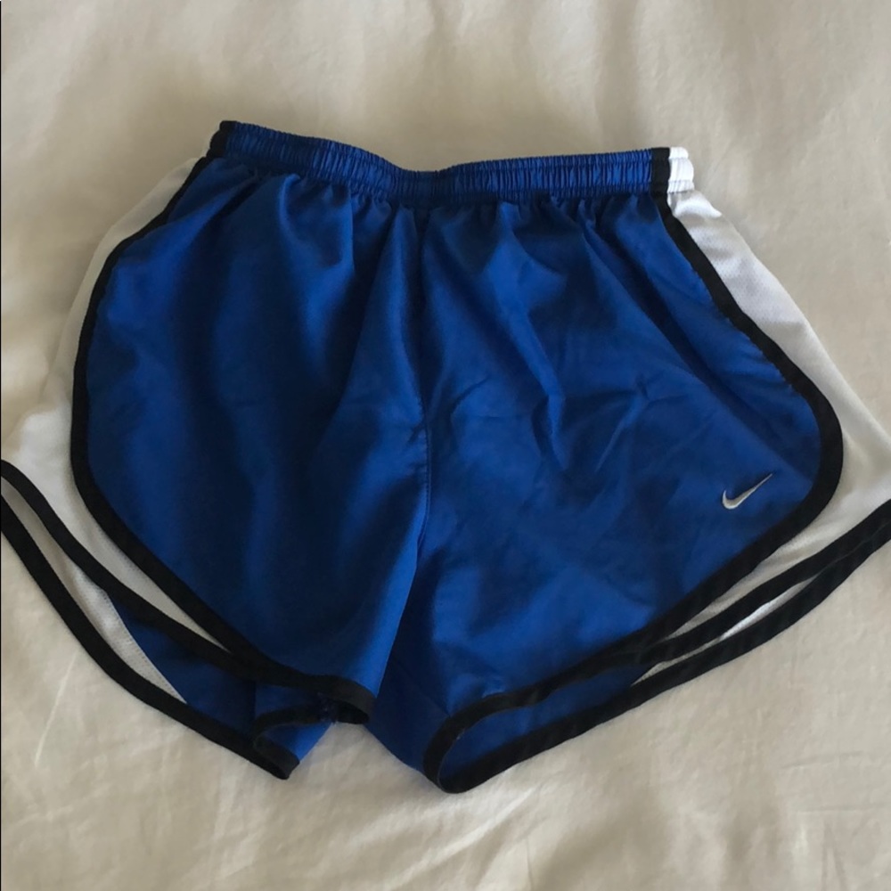 Nike Royal Blue Black Tempo Running Track Athletic Shorts Size S